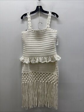 NWT Rail Estefania Crochet Tank Sevilla Crochet Knit Skirt Size L